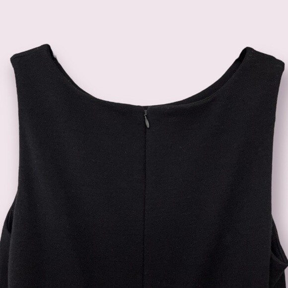 J. Crew Wool Evening Dress Black Sleeveless Cocktail Womens Size 6 - Picture 5 of 10